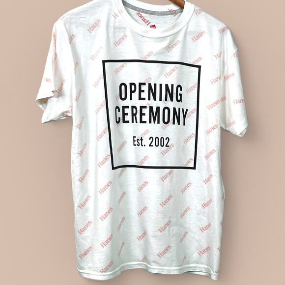 Opening Ceremony x Hanes Collab T-Shirt Men's Size Medium X-Temp - Picture 1 of 4